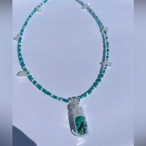 Crystal Seed Bead Necklace